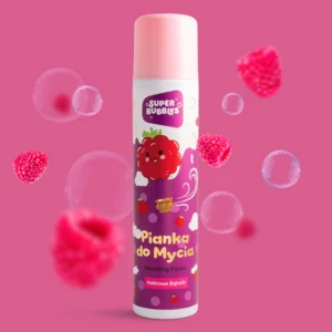 Pianka do mycia malinowe bąbelki Super Bubbles